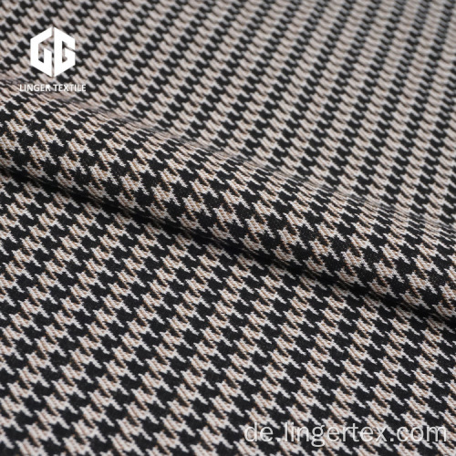 Cotton Houndstooth Jacquard Stoff für Kleidungszubehör